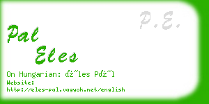 pal eles business card